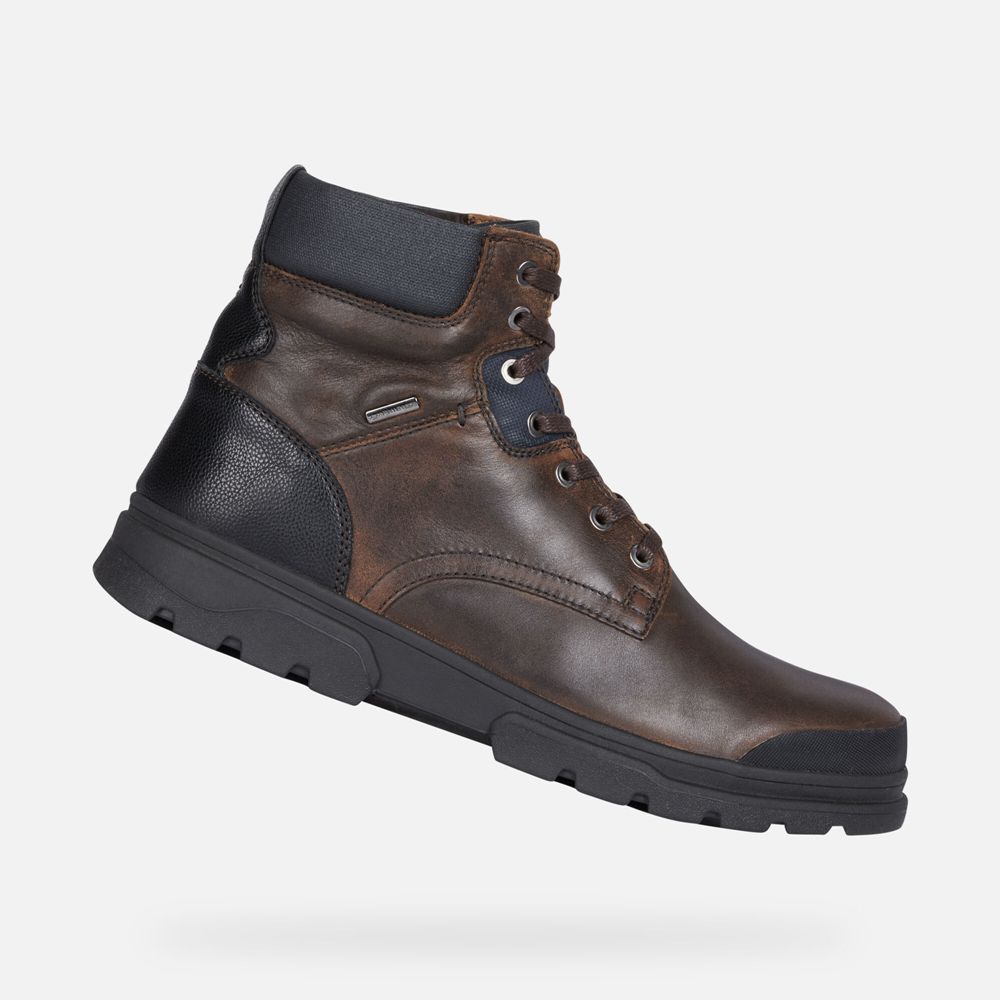 Botas Geox Homem Marrom - U Clintfordb Abx - JYDSO0427